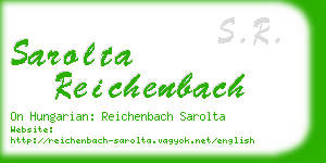 sarolta reichenbach business card